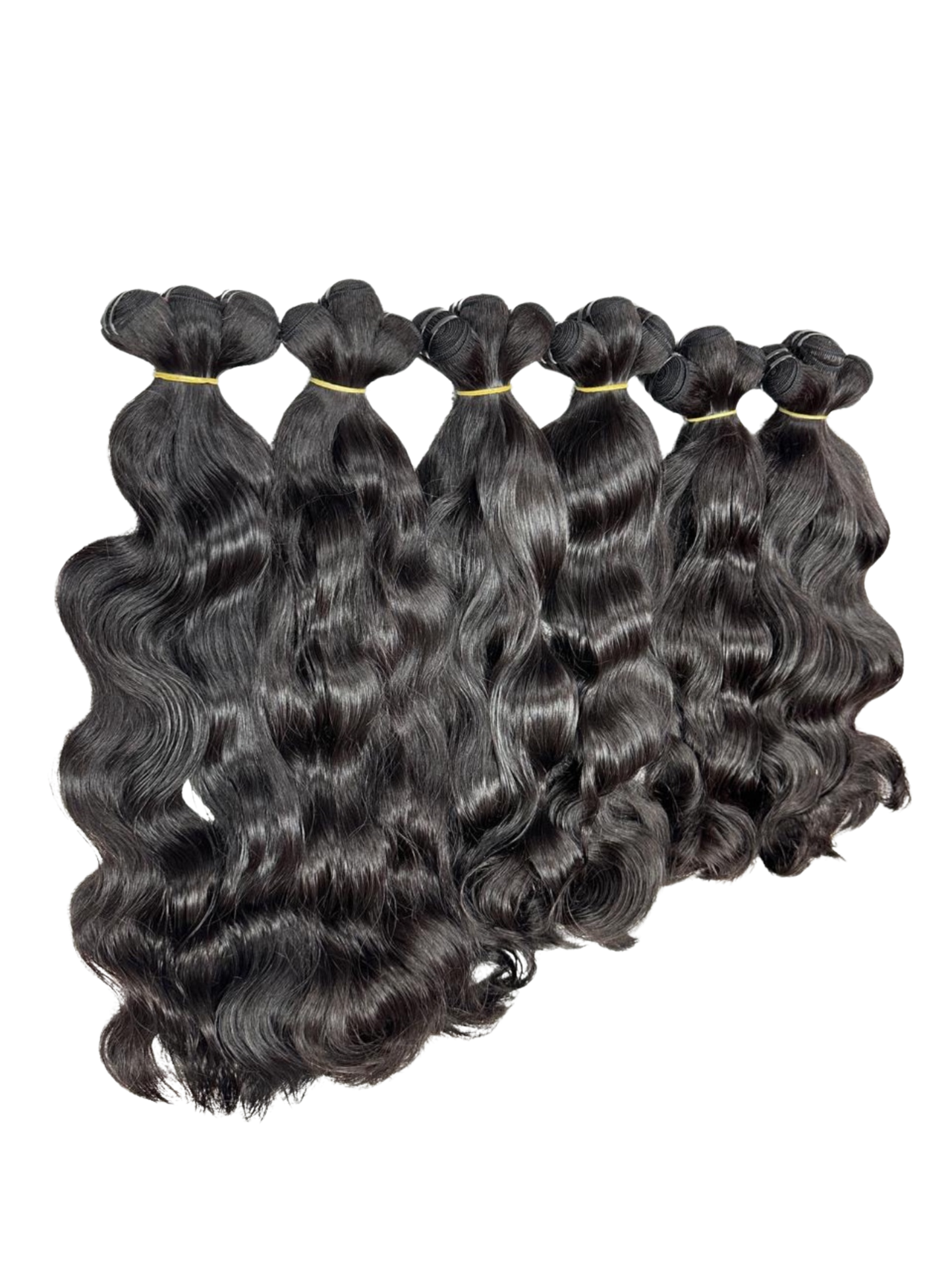 💎 LUXURY WEFT HAIR — NATURAL WAVE (Per Bundle)