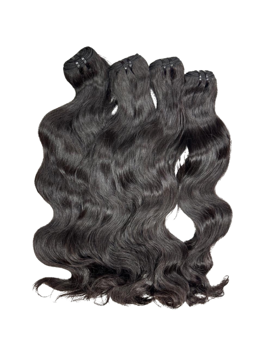 💎 LUXURY WEFT HAIR — NATURAL WAVE (Per Bundle)