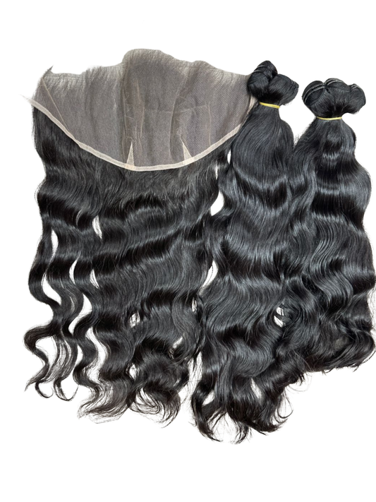 👑 13×6 FRONTAL — NATURAL WAVE